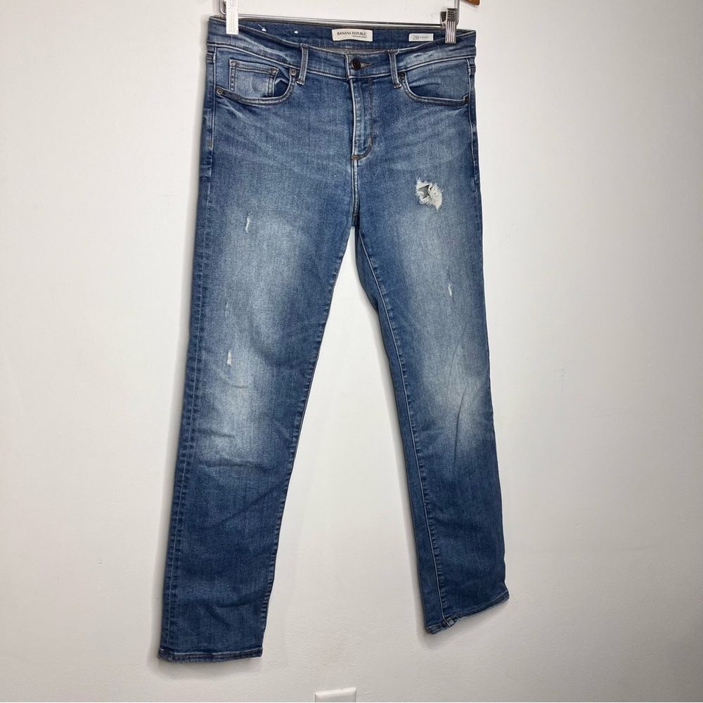 Banana Republic distressed straight Jeans‎ size 28